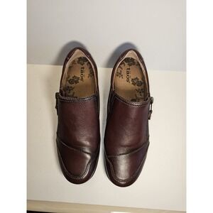 Taos Character Whiskey $140 Leather Women's shoes sz 8.5 M New Free Ship Fast